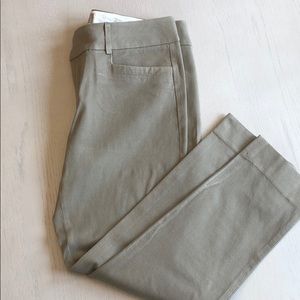 Khaki ankle pants